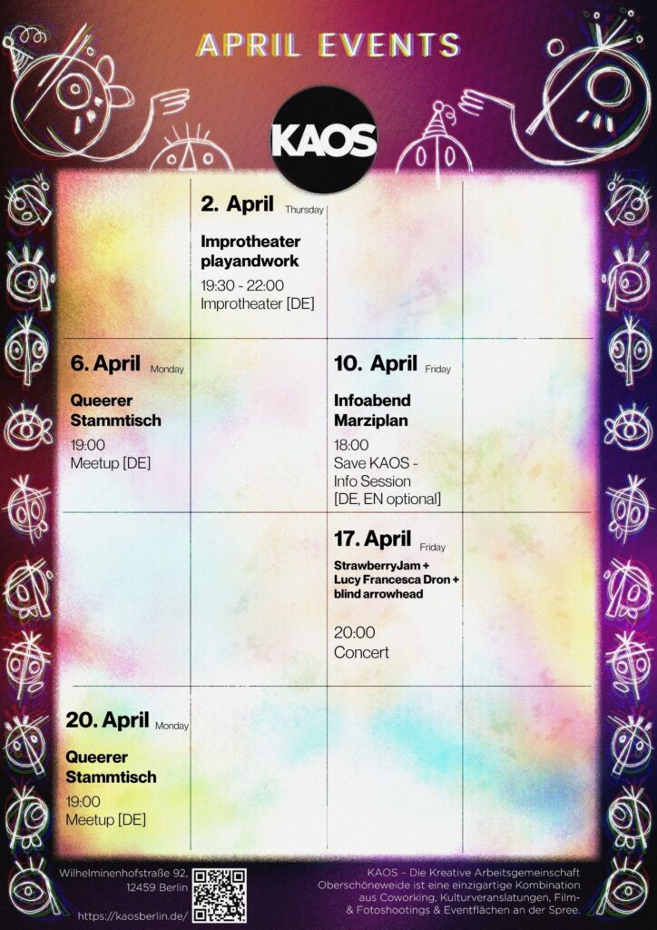 April Event Calendar